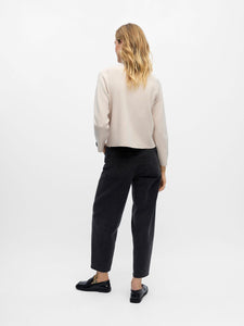 Object Reynard high neck knit Silver Oat