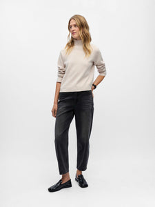 Object Reynard high neck knit Silver Oat