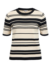 Load image into Gallery viewer, Object Jester s/s knit top Black Mix
