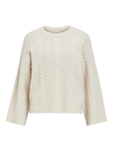 Load image into Gallery viewer, Object Rosa cable knit jumper White Sand
