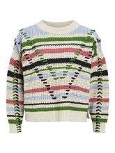 Load image into Gallery viewer, Object Tuja jacquard ribbon detail jumper White Sand
