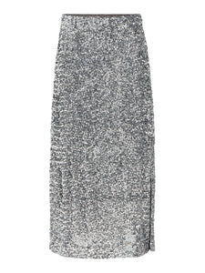 Object Sequin maxi skirt Asphalt