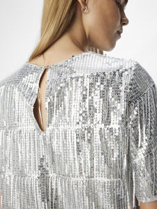 Object Tella sequin top Silver