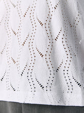 Load image into Gallery viewer, Object Java pointelle knitted cotton top White
