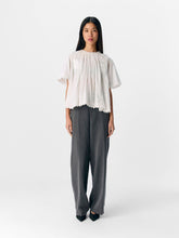Load image into Gallery viewer, Object Lenia vintage inspired summer blouse Cloud Dancer
