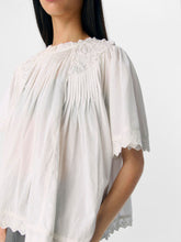 Load image into Gallery viewer, Object Lenia vintage inspired summer blouse Cloud Dancer
