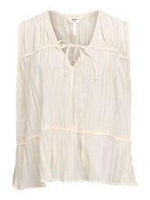 Load image into Gallery viewer, Object Brea pleated and tie detail top Sandshell

