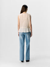 Load image into Gallery viewer, Object Brea pleated and tie detail top Sandshell
