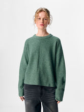 Load image into Gallery viewer, Object Juno crew neck pointelle detail jumper Laurel Wreathe
