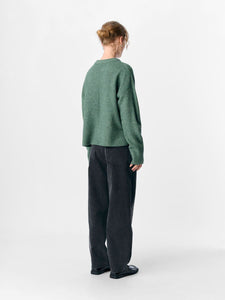 Object Juno crew neck pointelle detail jumper Laurel Wreathe