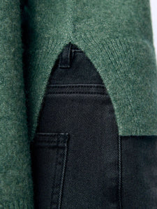 Object Juno crew neck pointelle detail jumper Laurel Wreathe