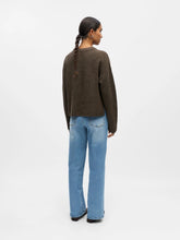 Load image into Gallery viewer, Object Juno pointelle detail knit Morel
