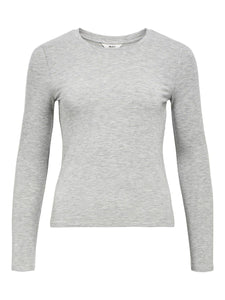 Object Zofia Layering top Medium Grey Melange