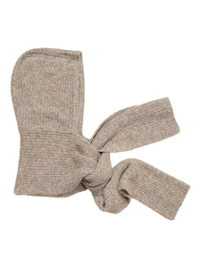 Object Milu hooded knit scarf Humus