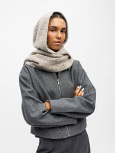 Load image into Gallery viewer, Object Milu hooded knit scarf Humus

