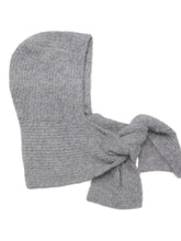 Load image into Gallery viewer, Object Milu hooded knit scarf Med Grey Melange
