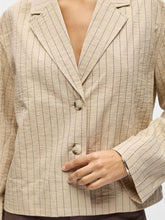 Load image into Gallery viewer, Object Rini pinstripe relaxed blazer Hummus - CW CW 
