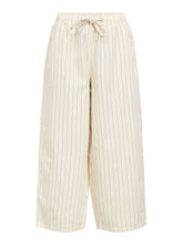 Load image into Gallery viewer, Object Cally stripe twill cotton baggy trouser Birch Black - CW CW 
