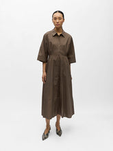 Load image into Gallery viewer, Object Elly Hope midi shirt dress Morel - CW CW 
