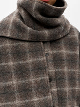 Load image into Gallery viewer, Object Maisie detatchable scarf jacket Carafe Check
