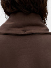 Load image into Gallery viewer, Object Arina detatchable scarf neck sweatshirt Seal Brown
