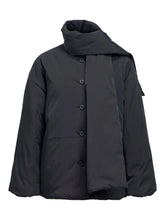 Load image into Gallery viewer, Object Gemmi padded jacket with matching scarf Black
