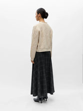 Load image into Gallery viewer, Object Gunvi decorative cable drawstring cardigan Oatmeal Melange
