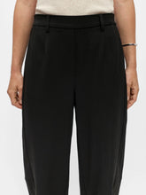Load image into Gallery viewer, Object Lisa mid waist barrel trousers black
