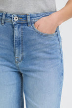 Load image into Gallery viewer, Ichi Twiggy cropped wide leg jeans Light Wash - CW CW 
