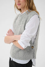Load image into Gallery viewer, Part Two Charlye button side tank Medium Grey Melange
