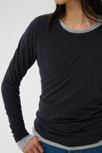 Load image into Gallery viewer, Part Two Nemajas L/S t shirt Dark Navy
