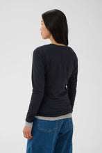 Load image into Gallery viewer, Part Two Nemajas L/S t shirt Dark Navy
