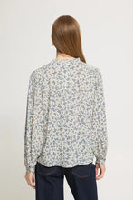 Load image into Gallery viewer, Ichi Vera ditsy print blouse Birch Blue
