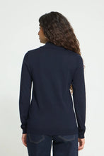 Load image into Gallery viewer, Ichi Luls turtleneck pullover Total Eclipse - CW CW 
