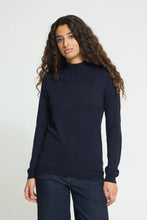 Load image into Gallery viewer, Ichi Luls turtleneck pullover Total Eclipse - CW CW 
