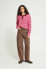 Load image into Gallery viewer, Ichi Blich barrel denim jeans Brown
