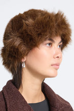 Load image into Gallery viewer, Ichi Ebna faux fur hat Coffee Bean
