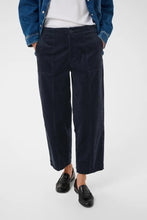 Load image into Gallery viewer, Part Two Netta corduroy cargo pocket trouser Dark Navy
