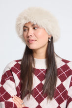 Load image into Gallery viewer, Ichi Ebna faux fur hat Oatmeal
