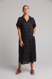 Eb & Ive Studio linen shirt dress Ebony