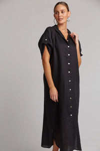 Eb & Ive Studio linen shirt dress Ebony