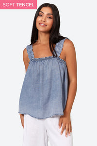 Eb & ive Elan tencel tank Denim