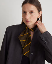 Load image into Gallery viewer, Yerse striped silk necktie Brown
