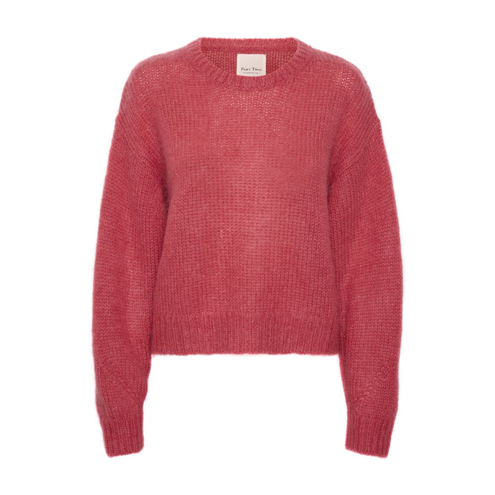 Part Two Lindi mohair blend jumper Raspberry