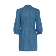 Load image into Gallery viewer, Part Two Polla denim shirt dress Medium Blue
