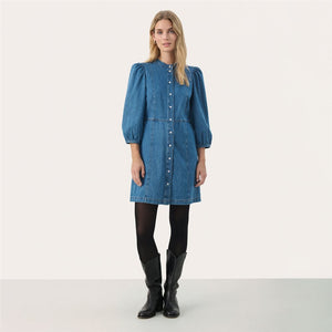 Part Two Polla denim shirt dress Medium Blue