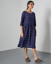 Load image into Gallery viewer, Bibico Orla jacquard dress Ikat Navy - CW CW 
