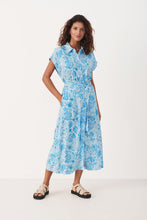 Load image into Gallery viewer, Part Two Atla print belted summer dress summer Song
