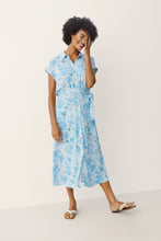 Load image into Gallery viewer, Part Two Atla print belted summer dress summer Song
