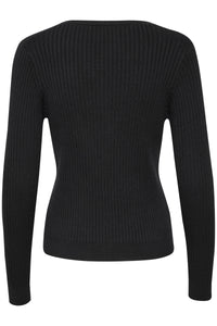 Part Two Camusa fitted ribbed cardigan Black